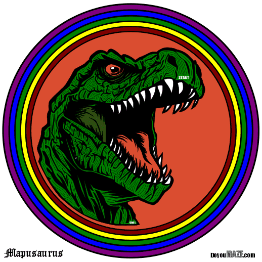 Mapusaurus Maze rainbow