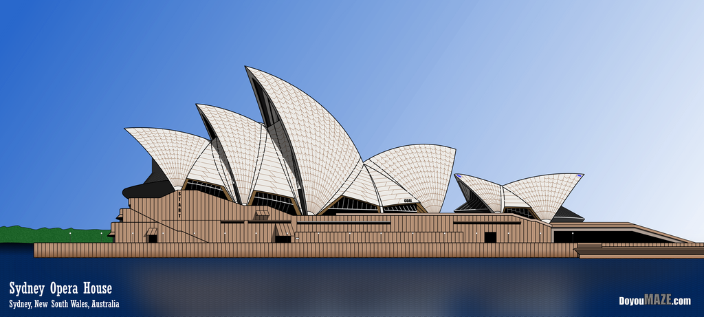 Sydney Opera House Maze color