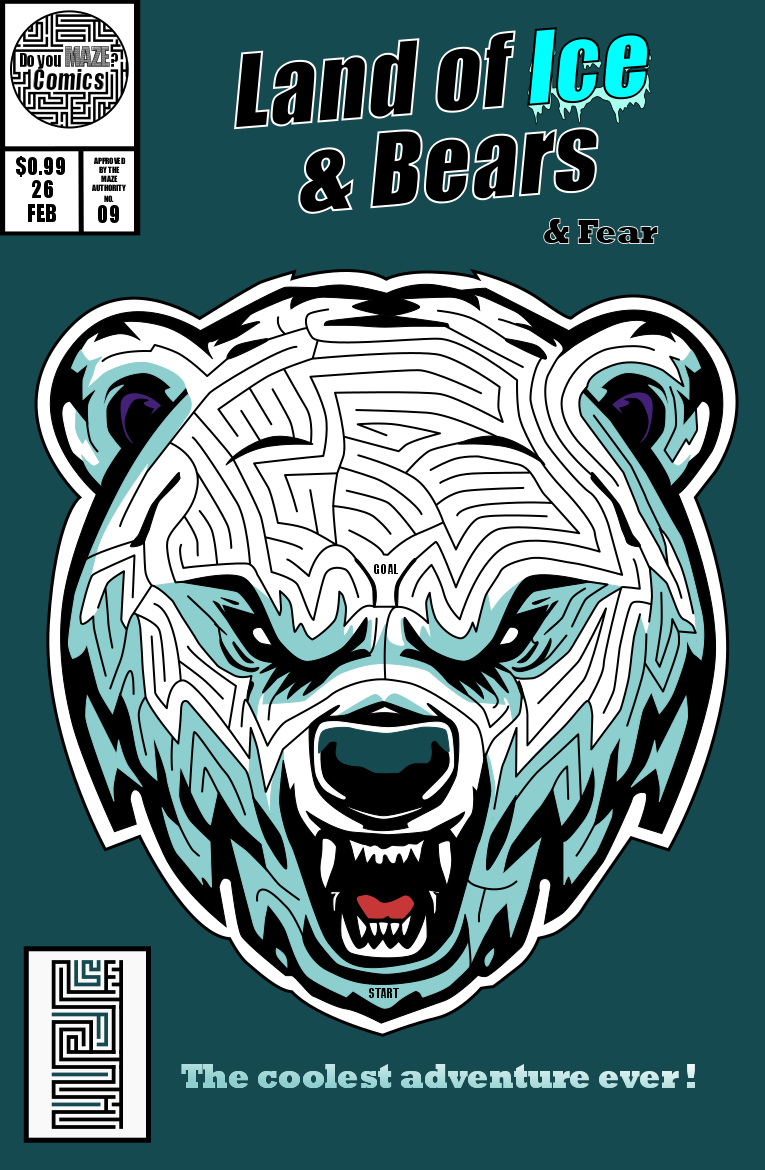 Comic Book cover Polar Bear