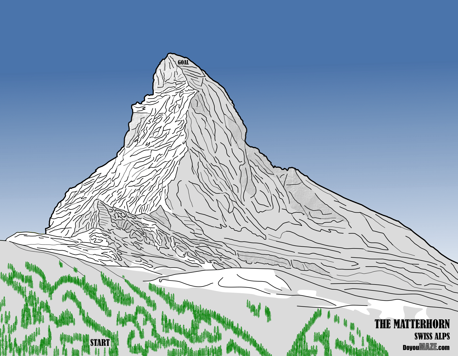 Matterhorn Maze in color