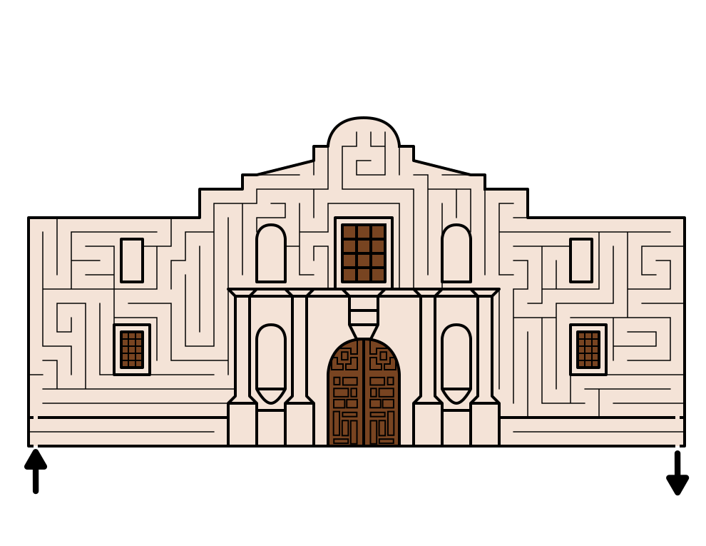 Alamo Maze for kids