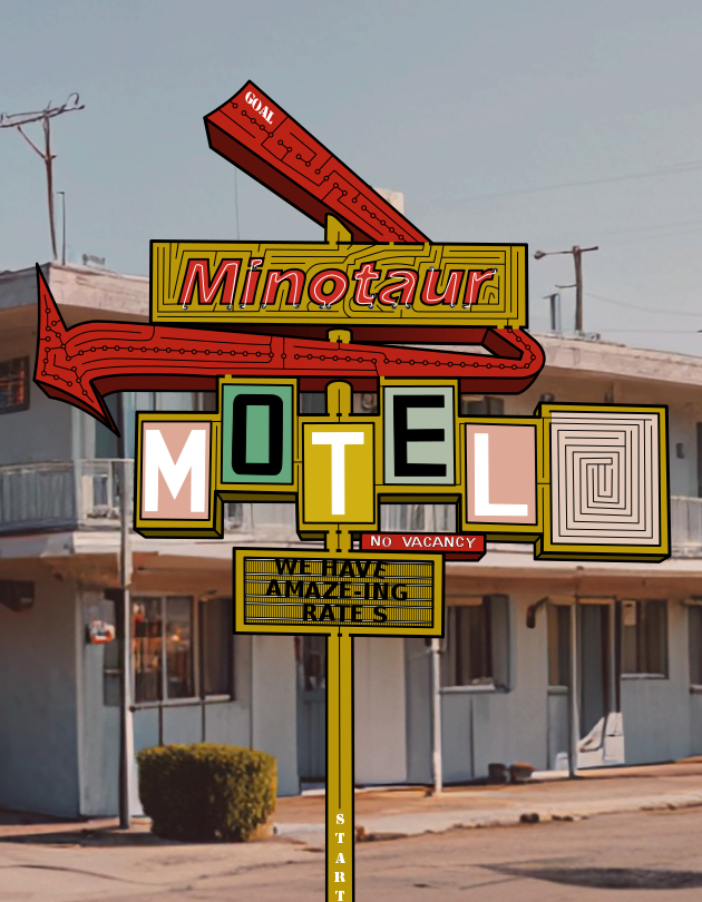 MInotaur Motel Sign Maze — Free Printable Mazes for All Ages