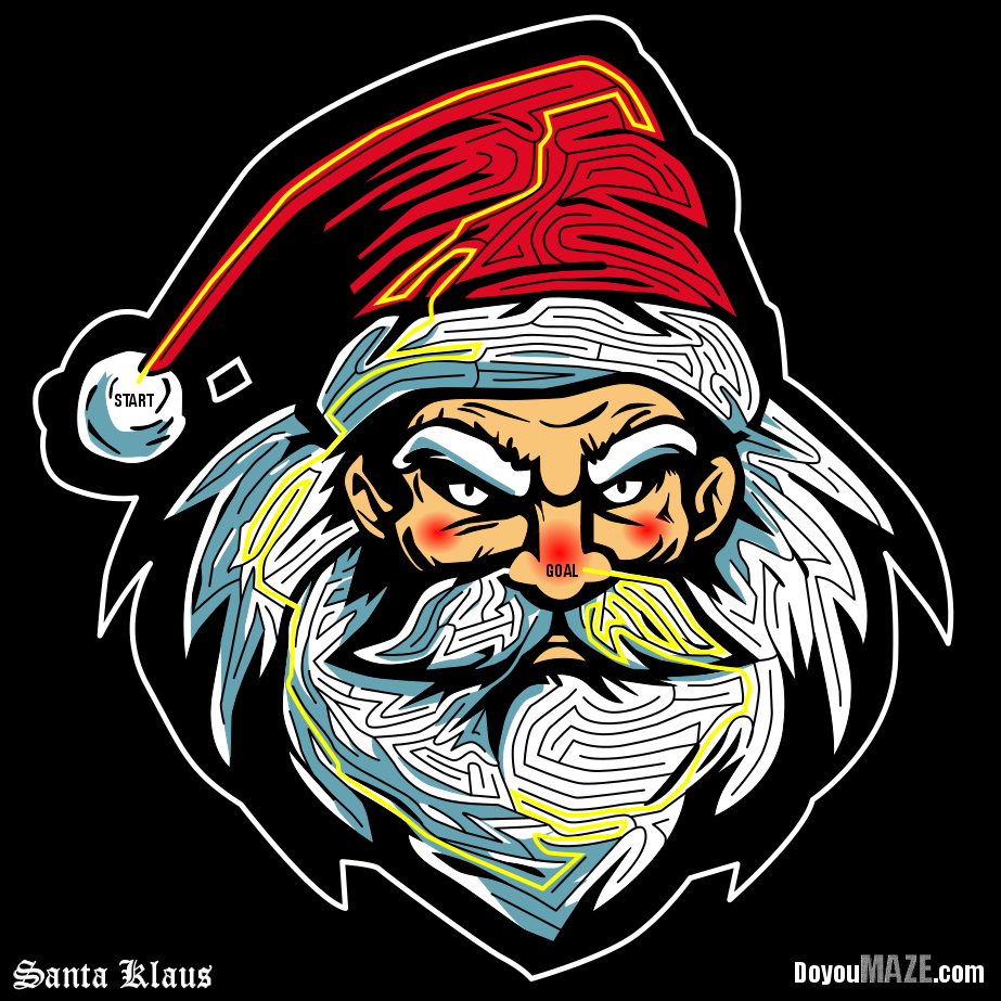 Santa Maze Yellow Solution