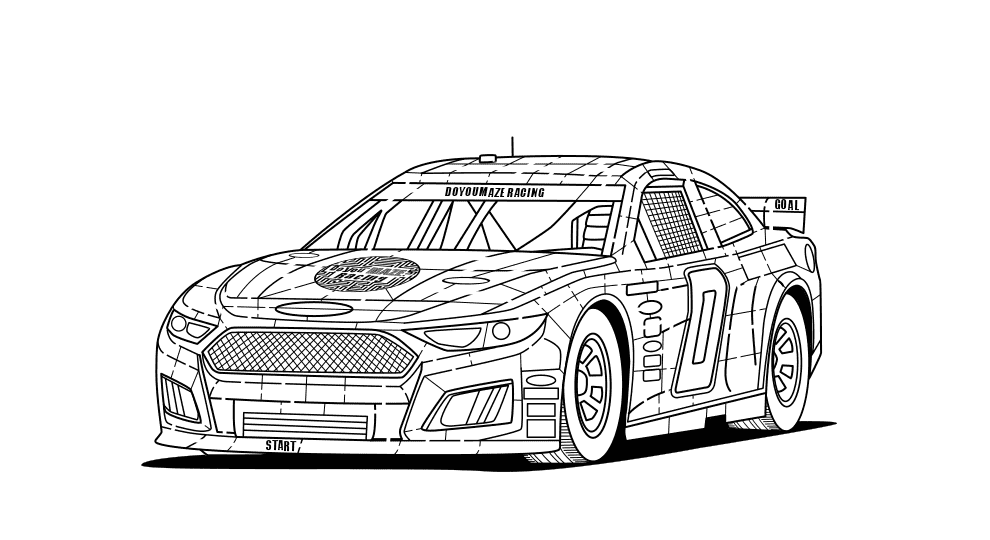 Vehicle Maze -  Race Car maze 