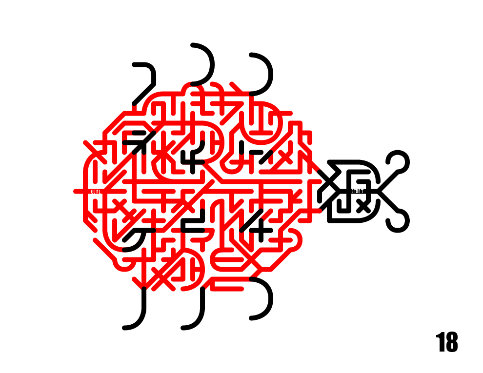 On Line Maze 18 Ladybug