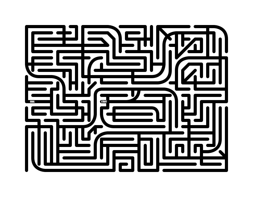 On Line Maze Medium difficulty 1