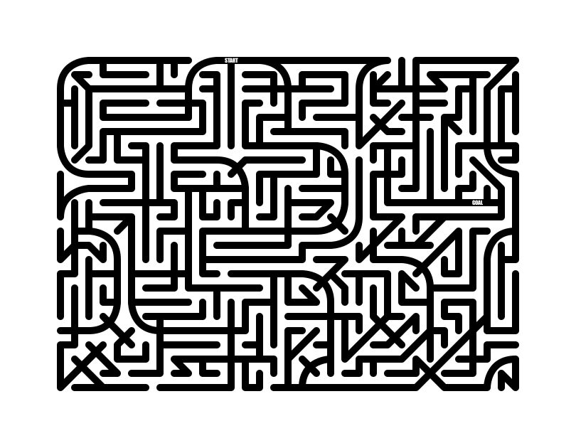 On Line Maze Medium difficulty 3