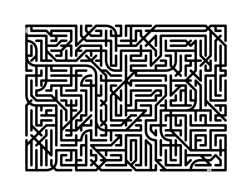 On Line Maze Medium difficulty 11