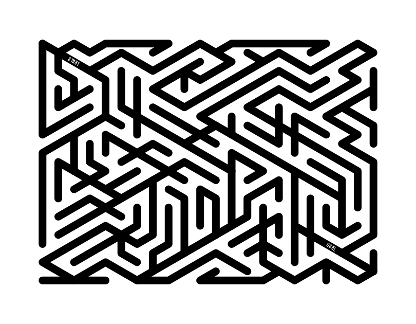 On Line Maze Medium difficulty