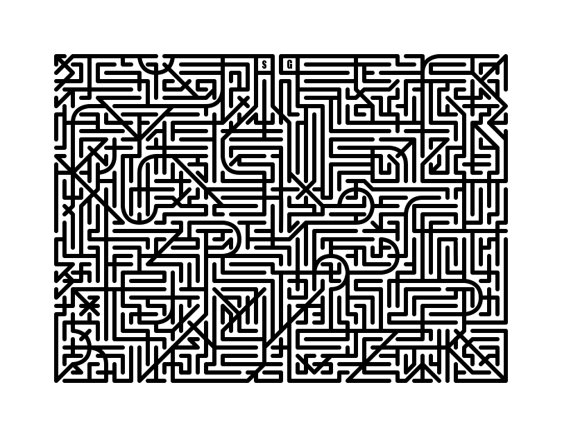 On Line Maze Hard difficulty 3