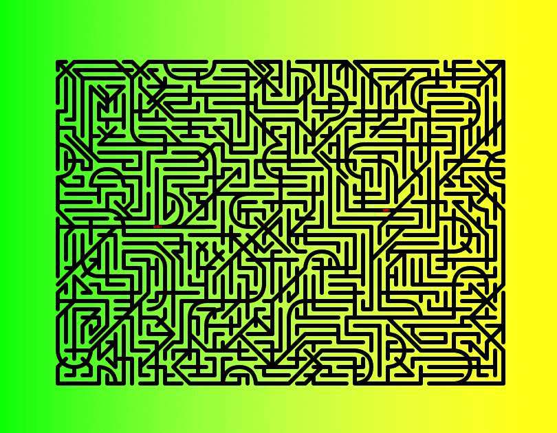 On Line Maze Hard difficulty 4