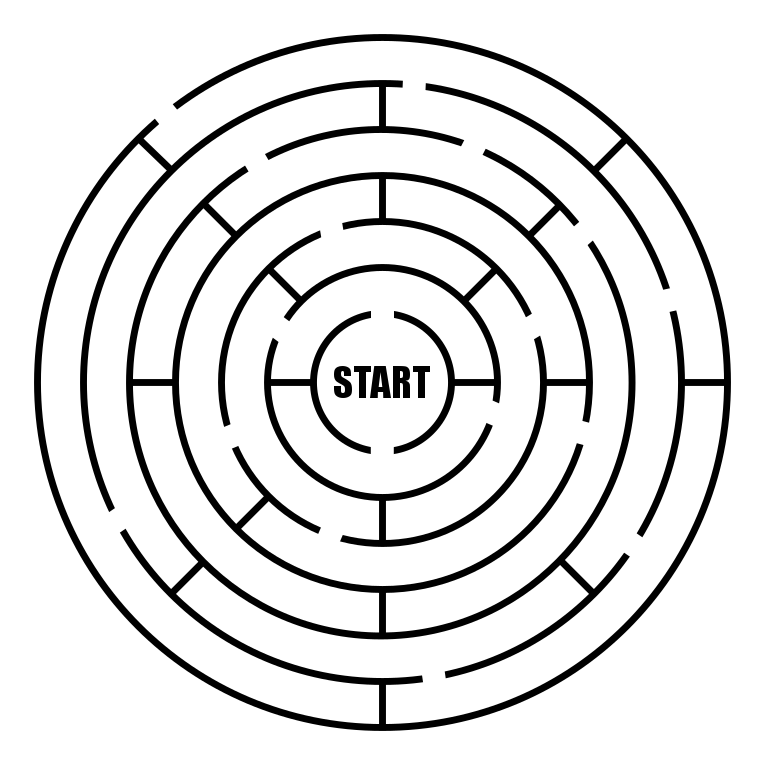 Basic Circle Maze Circle Mazes — Free Printable Mazes for All Ages