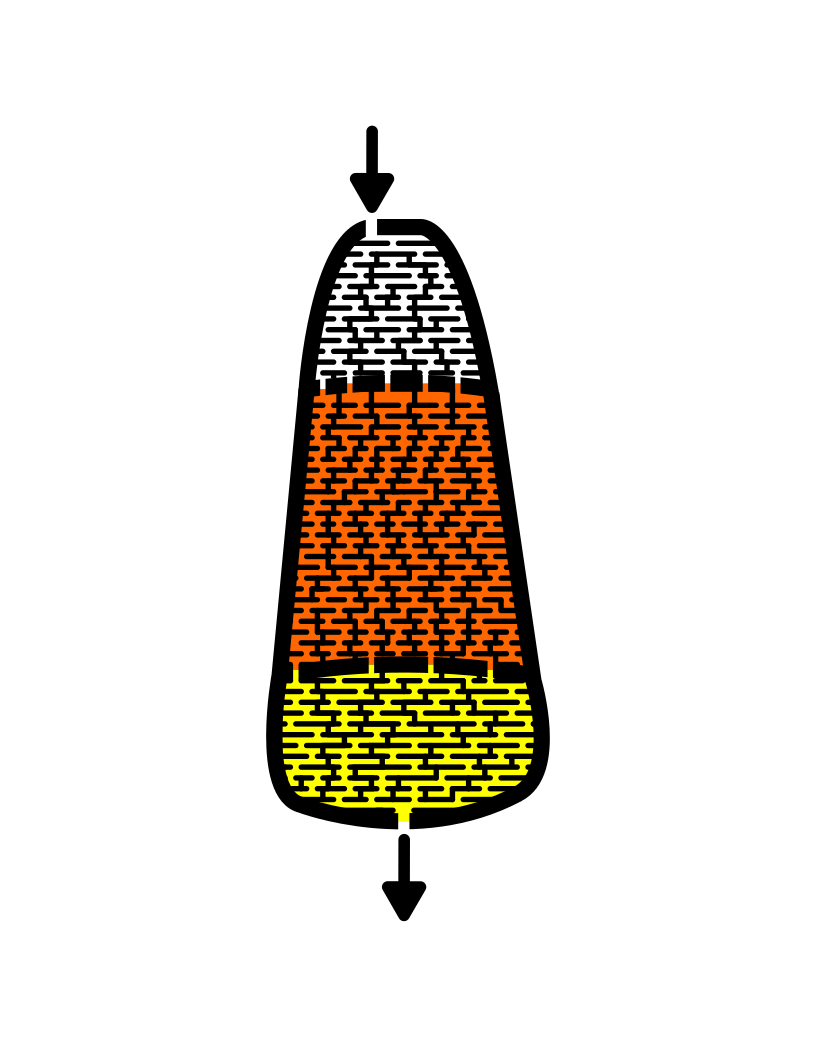 Halloween Maze - candy corn