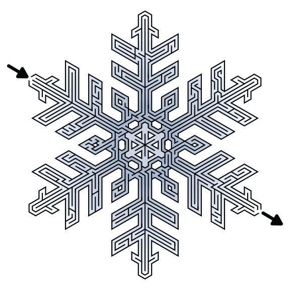 Snowflake Mazes — Free Printable Mazes for All Ages