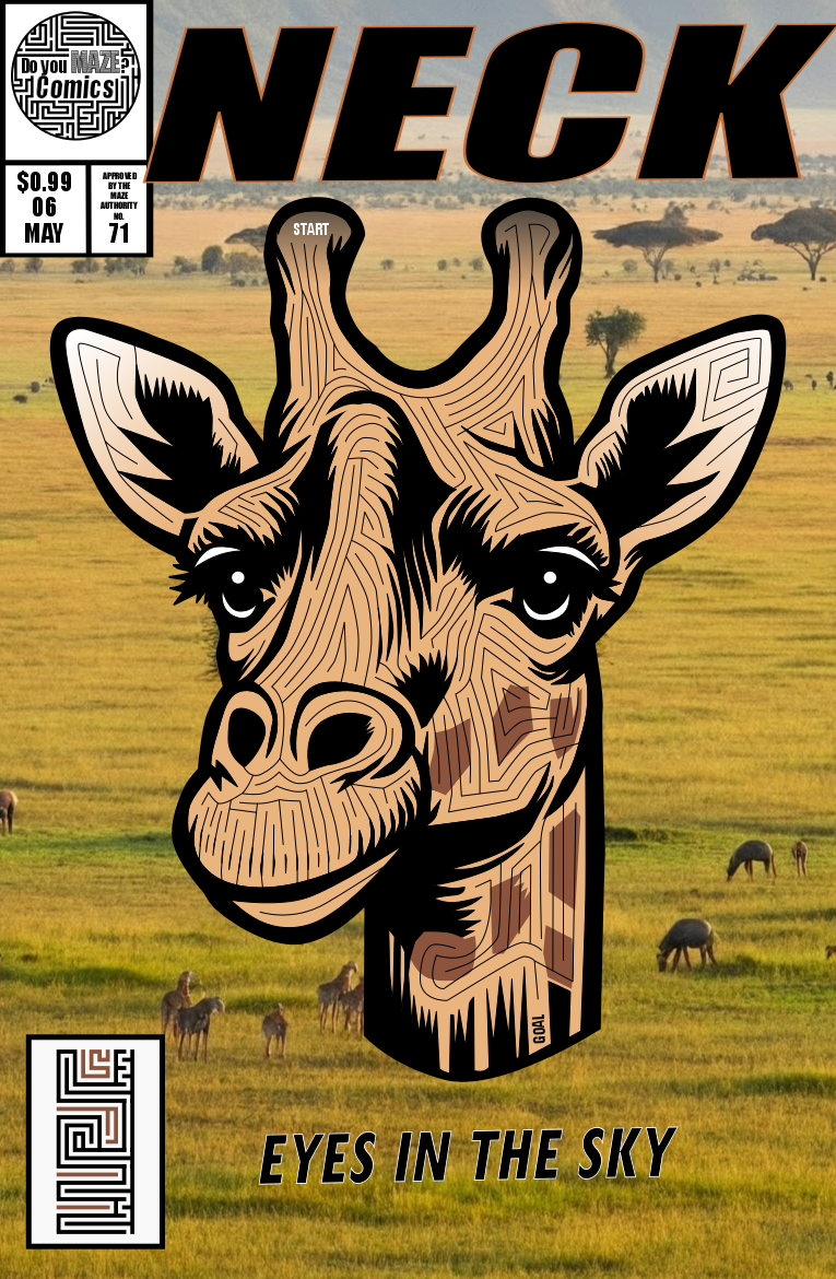 Giraffe Maze Comic Book