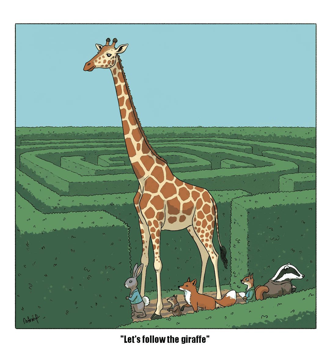 Doyoumaze Comic Strip #4 - Giraffe 