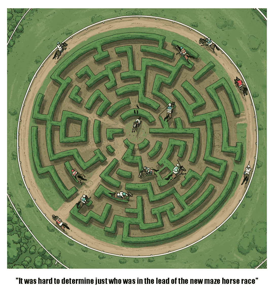 Doyoumaze Comic Strip #17 - Horse Race