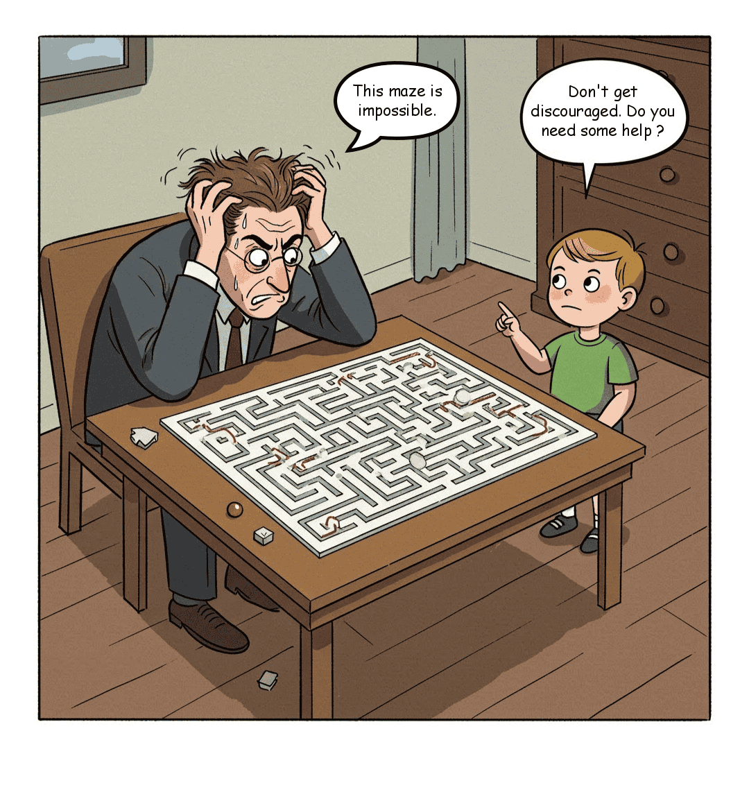 Doyoumaze Comic Strip #21 - Kid Help