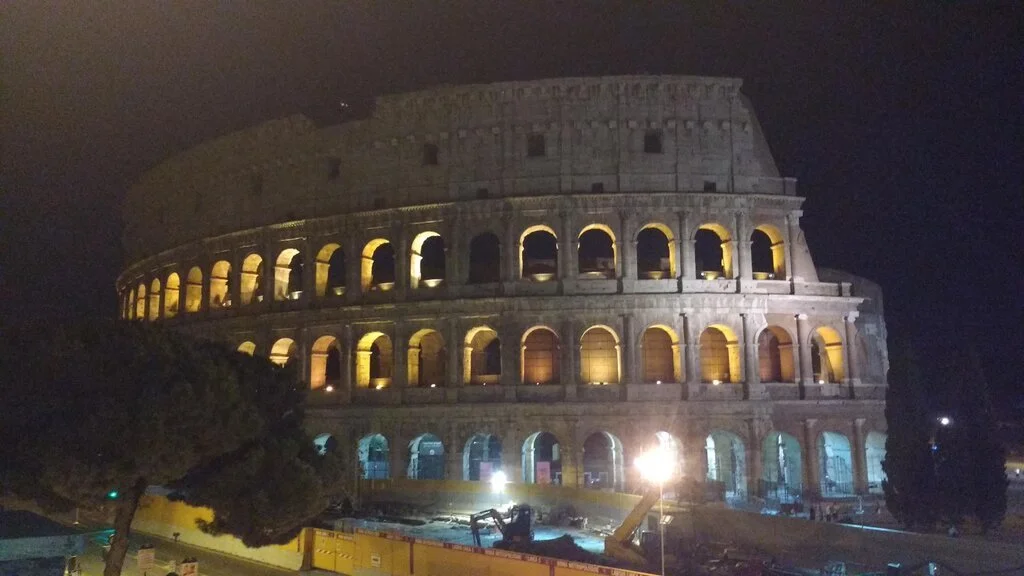 The Colosseum at night