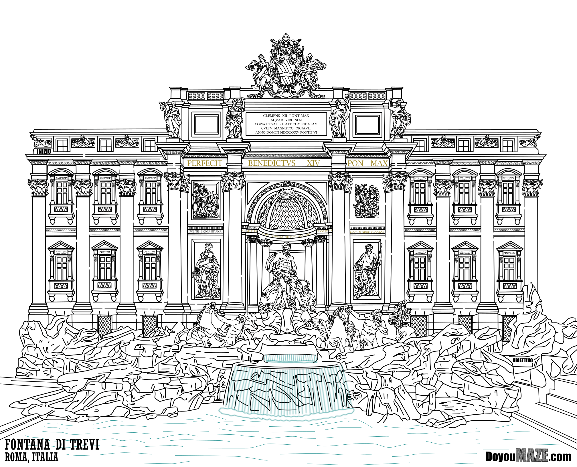  Maze of the Week #222 - Trevi Fountain
