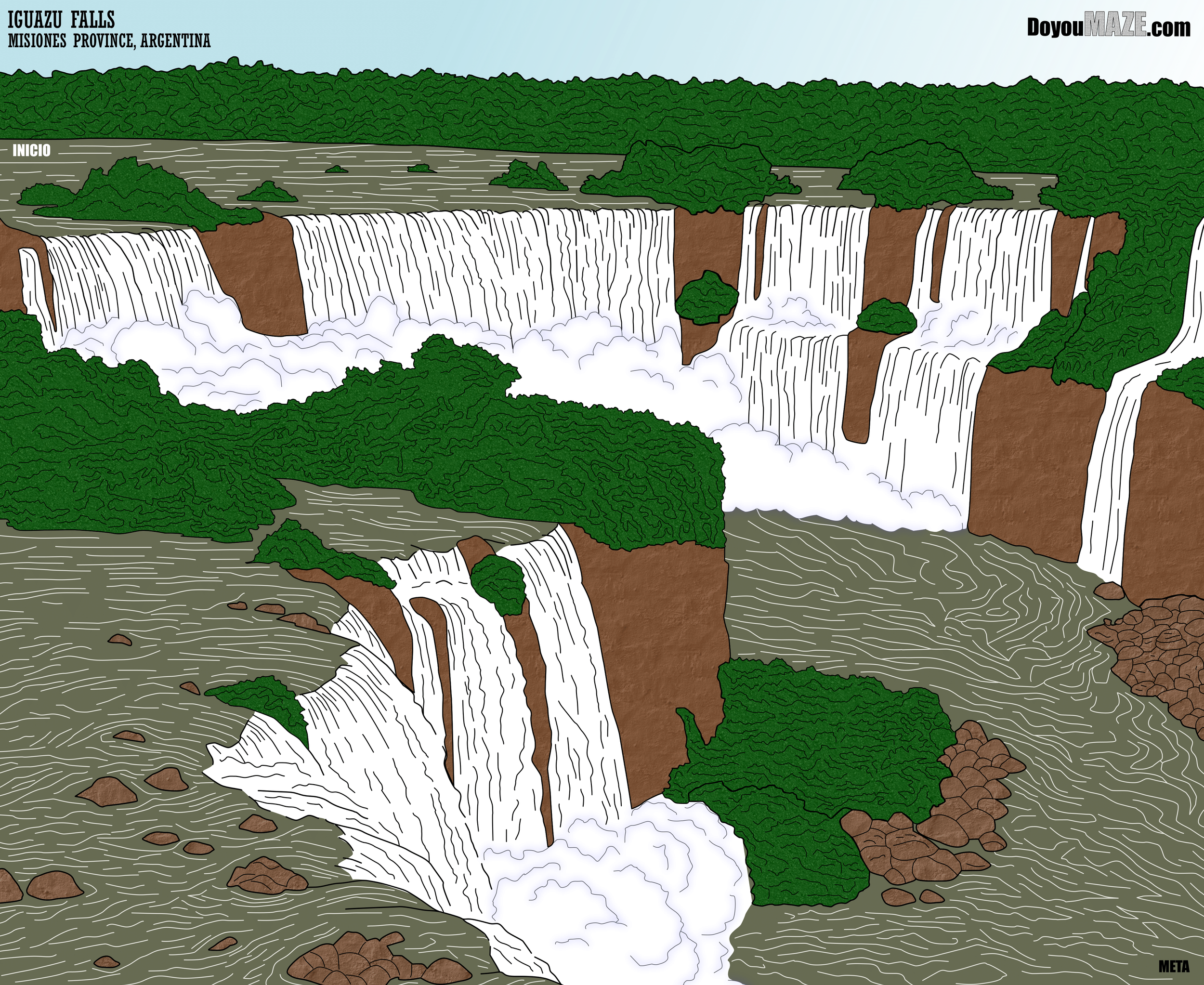 Iguazu Falls Maze