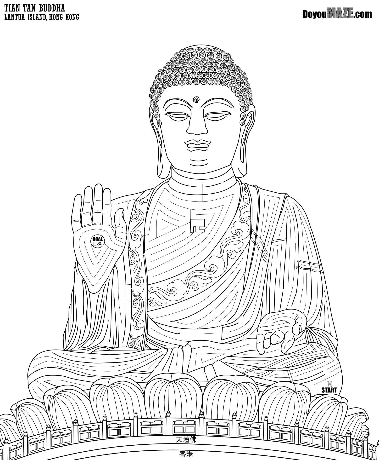 Maze of the Week #231 - Tian Tan Buddha