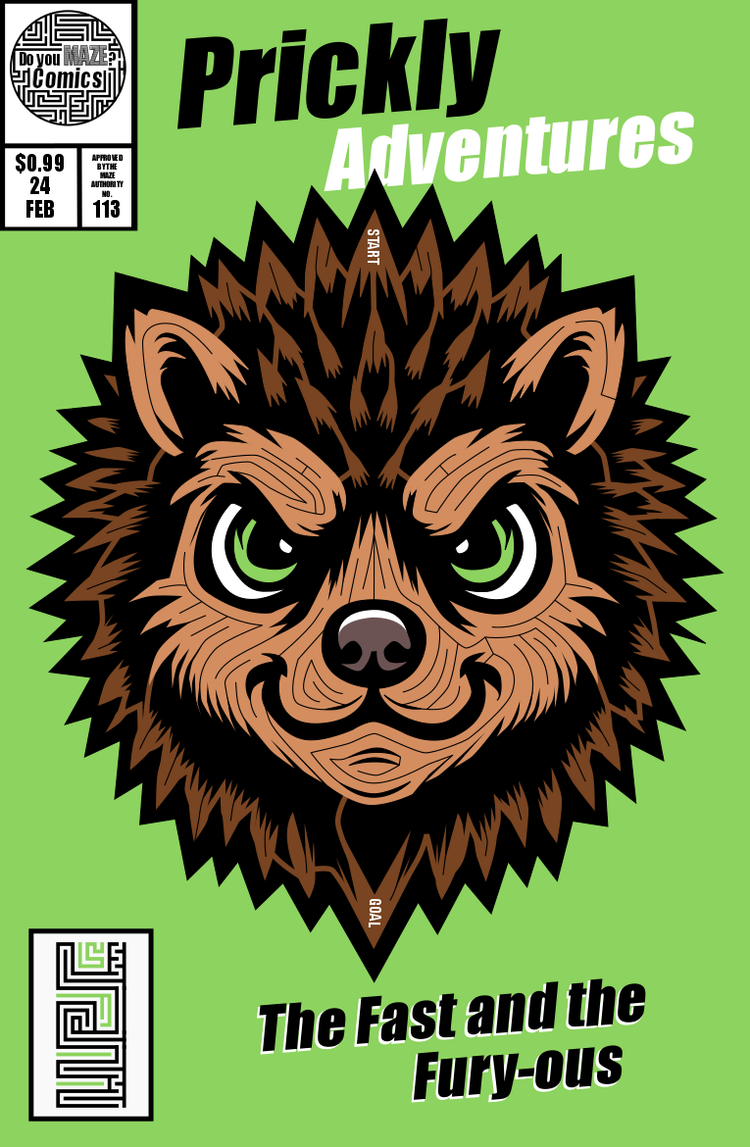 Maze Comic Book Cover #113 - Prickly Adventures — Free Printable Mazes ...