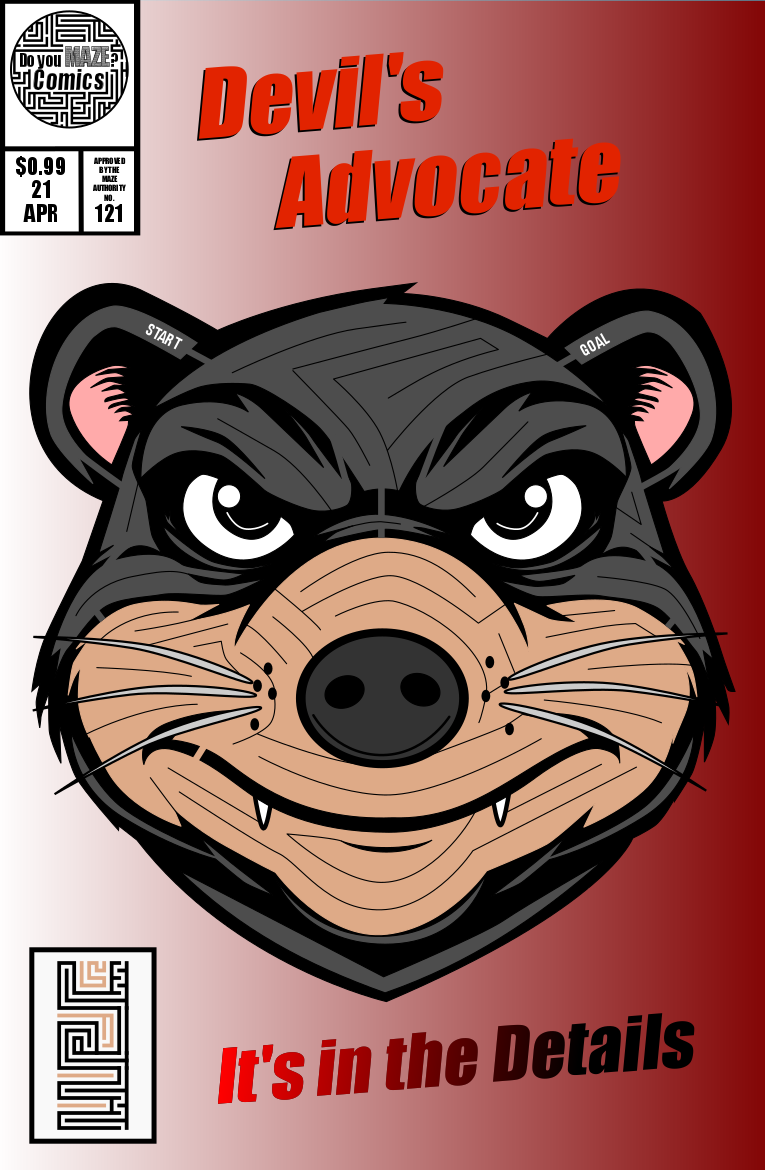 Maze Comic Book Cover #121 - Devil's Advocate 