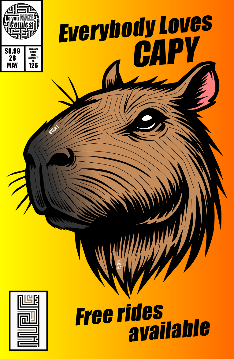 Maze Comic Book Cover #126 - Everybody Loves Capy
