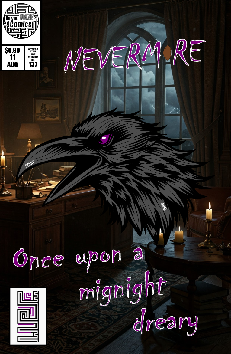 Raven Maze Comic Book.