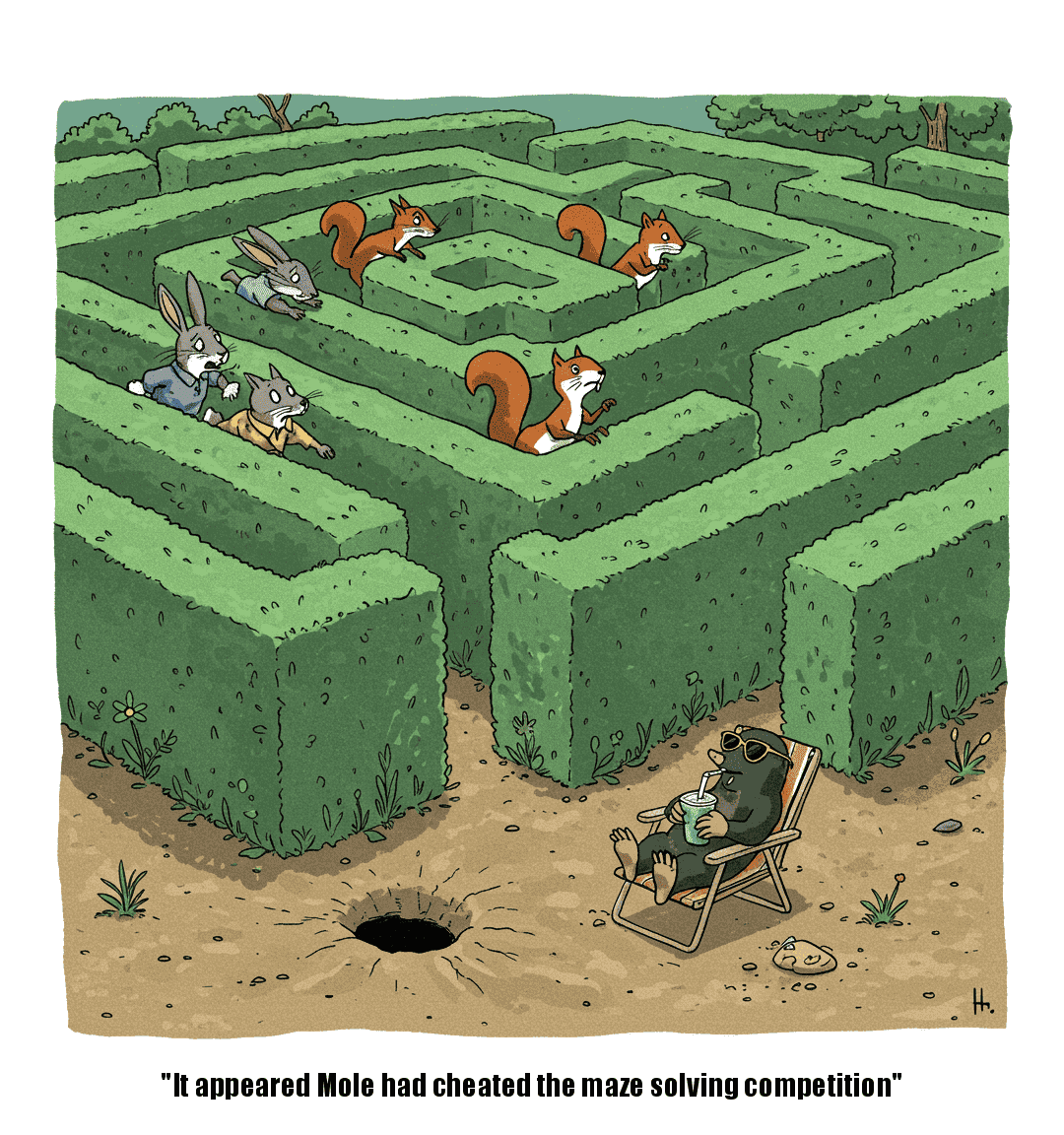 Doyoumaze Comic Strip #31 - Mole