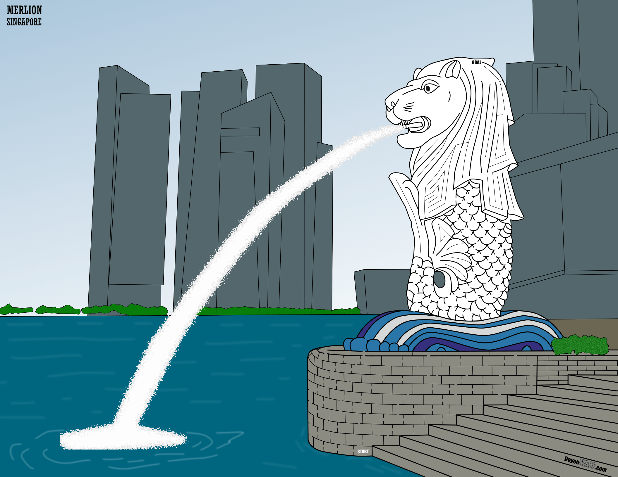 Maze of the Week #240 - Merlion