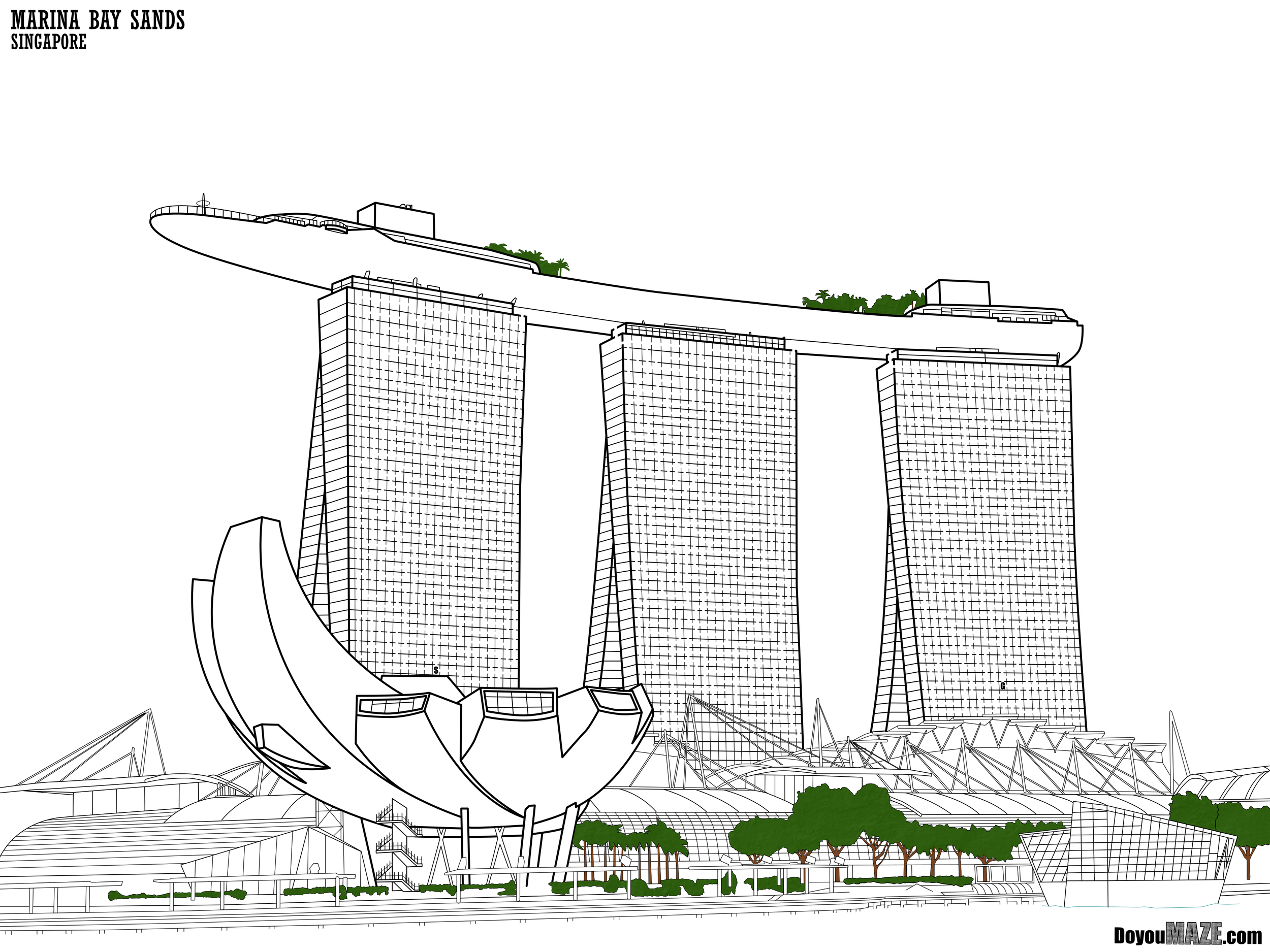 Marina Bay Sands Singapore Maze