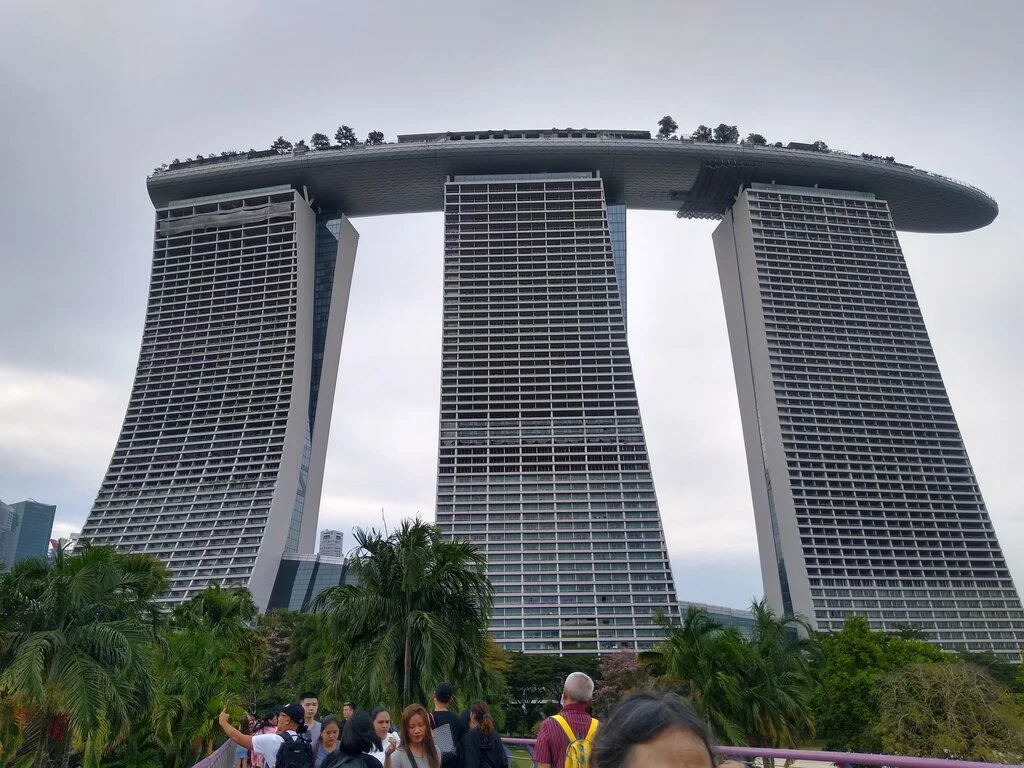 Marina Bay Sands Singapore from side