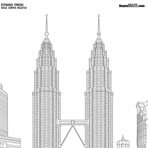 Maze of the Week #244 - Petronas Twin Towers