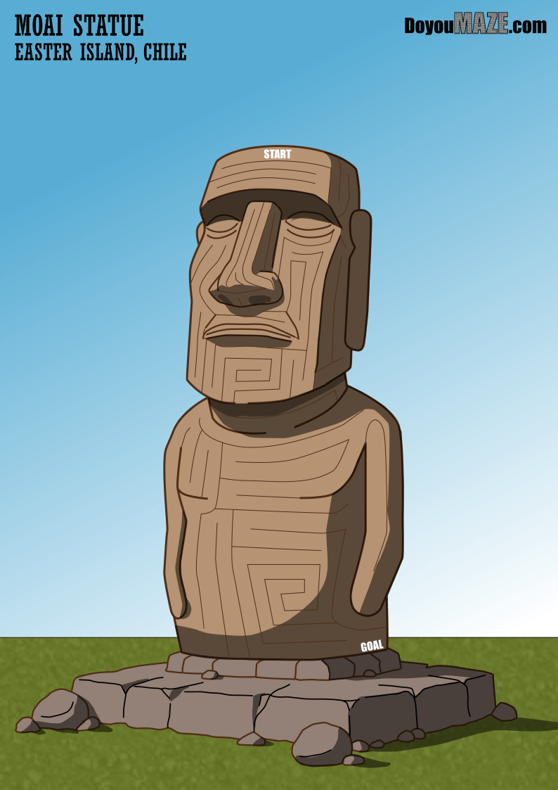 Maze of the Week #247 - Moai Statue