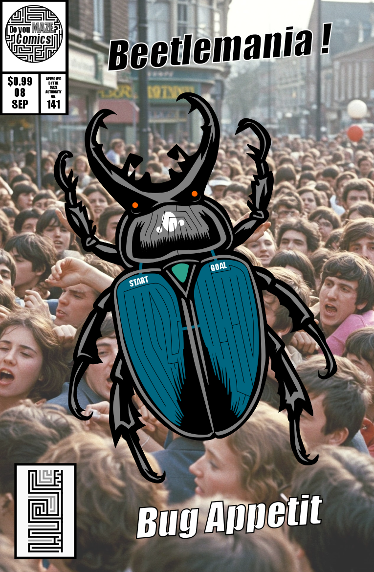 Maze Comic Book Cover #141 - Beetlemania !