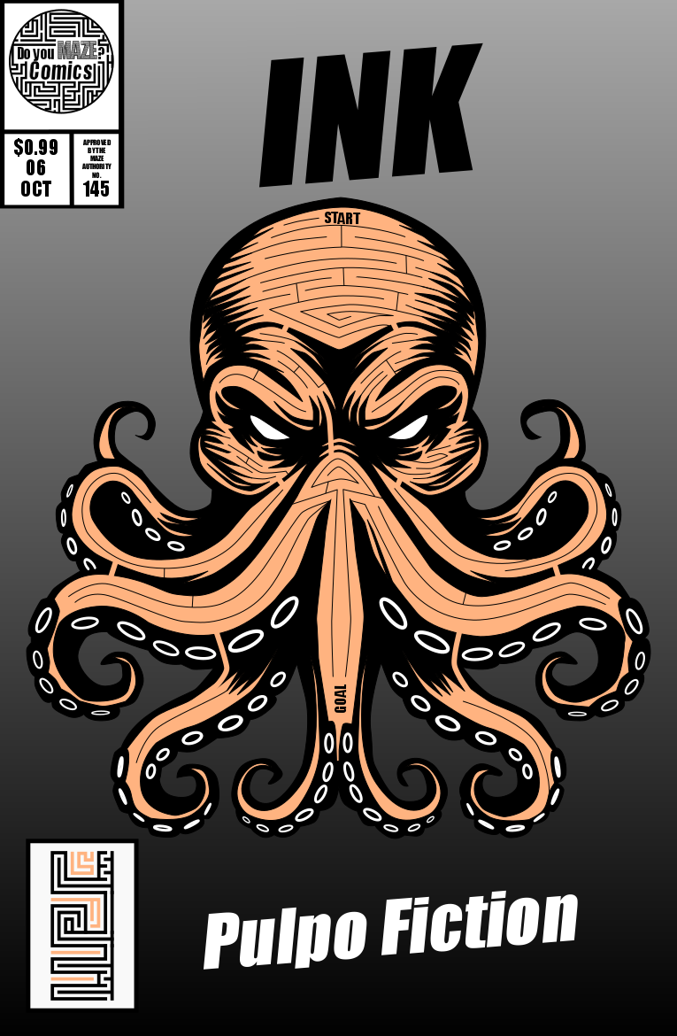 Maze Comic Book Cover #145 - INK
