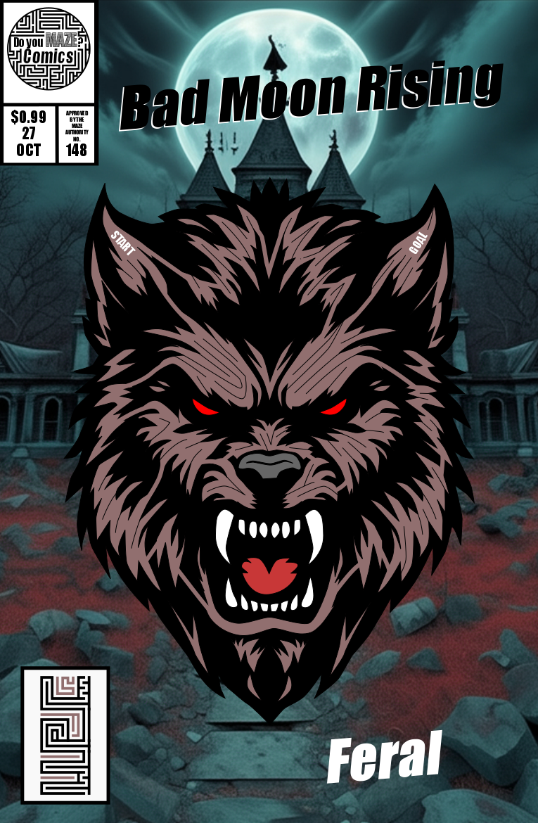 Maze Comic Book Cover #148 - Bad Moon Rising