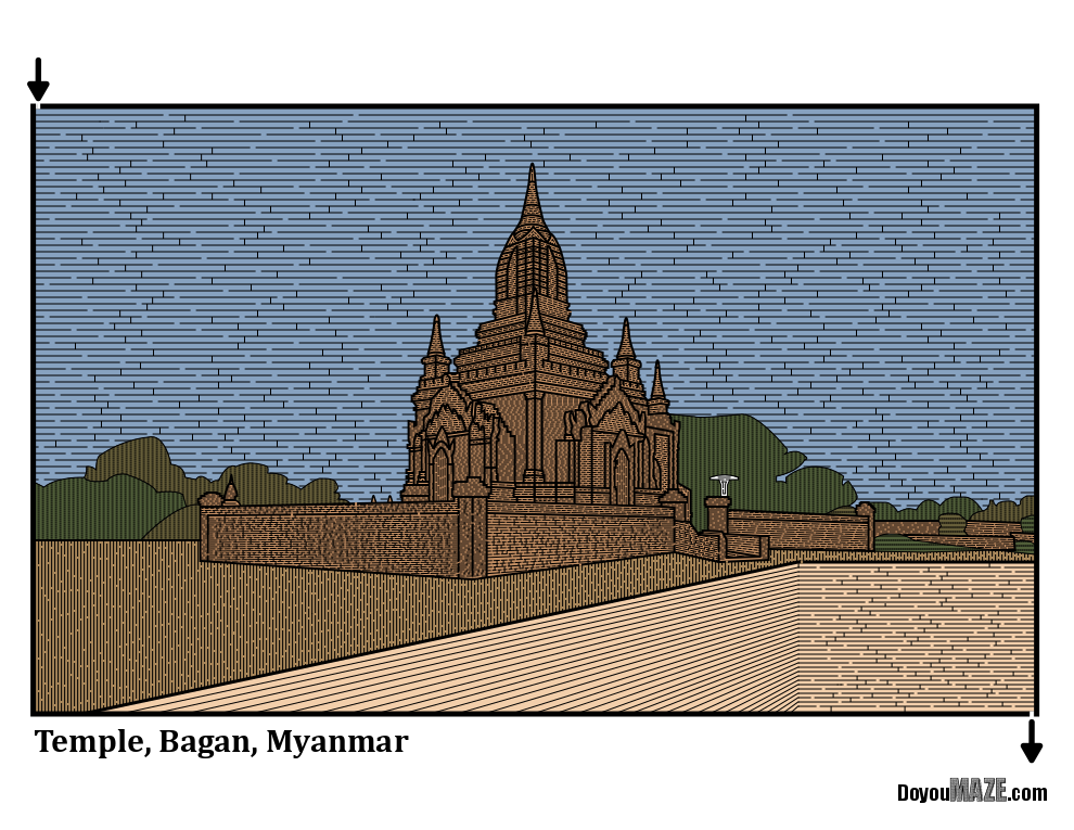 Difficult Bagan Temple Maze