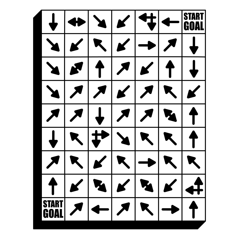 start goal arrow maze #1