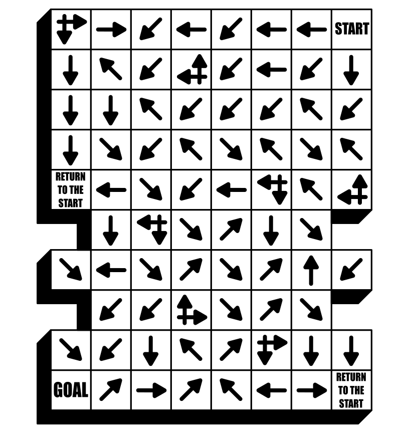 return to start arrow maze #1