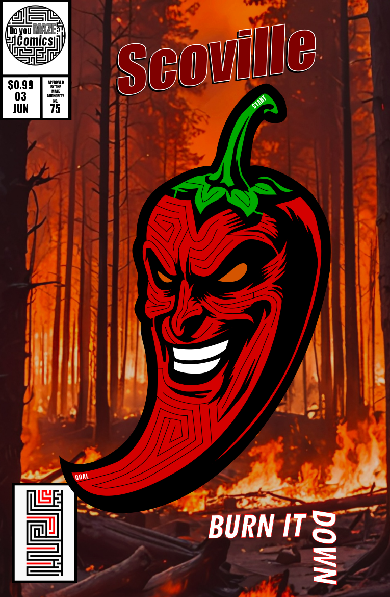 Chili Pepper Maze Comic Book