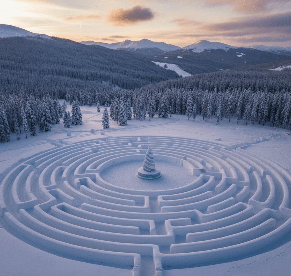 5 of the World's Largest Winter Mazes