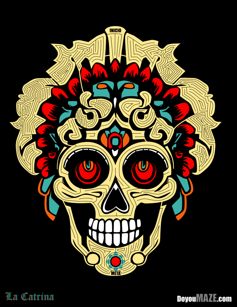 La Catrina Laberinto - hueso