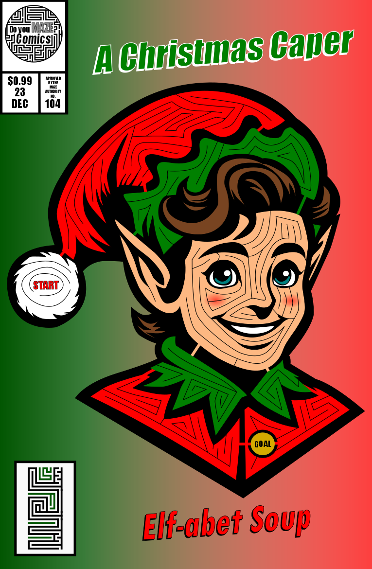 104 Christmas Elf Maze Comic Book