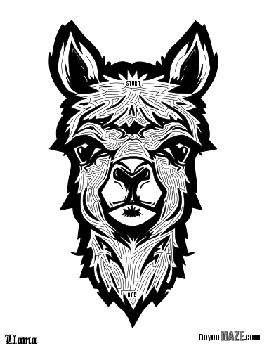 Llama maze