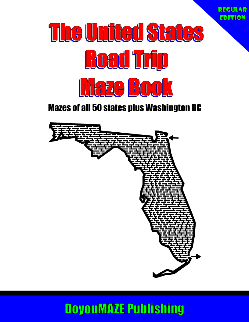 UNITED STATES ROAD TRIP MAZE BOOK