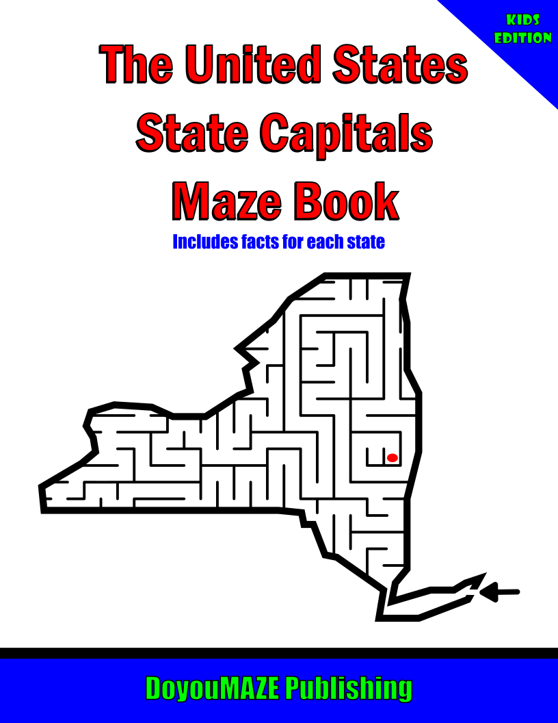 UNITED STATES STATE CAPITALS MAZE BOOK