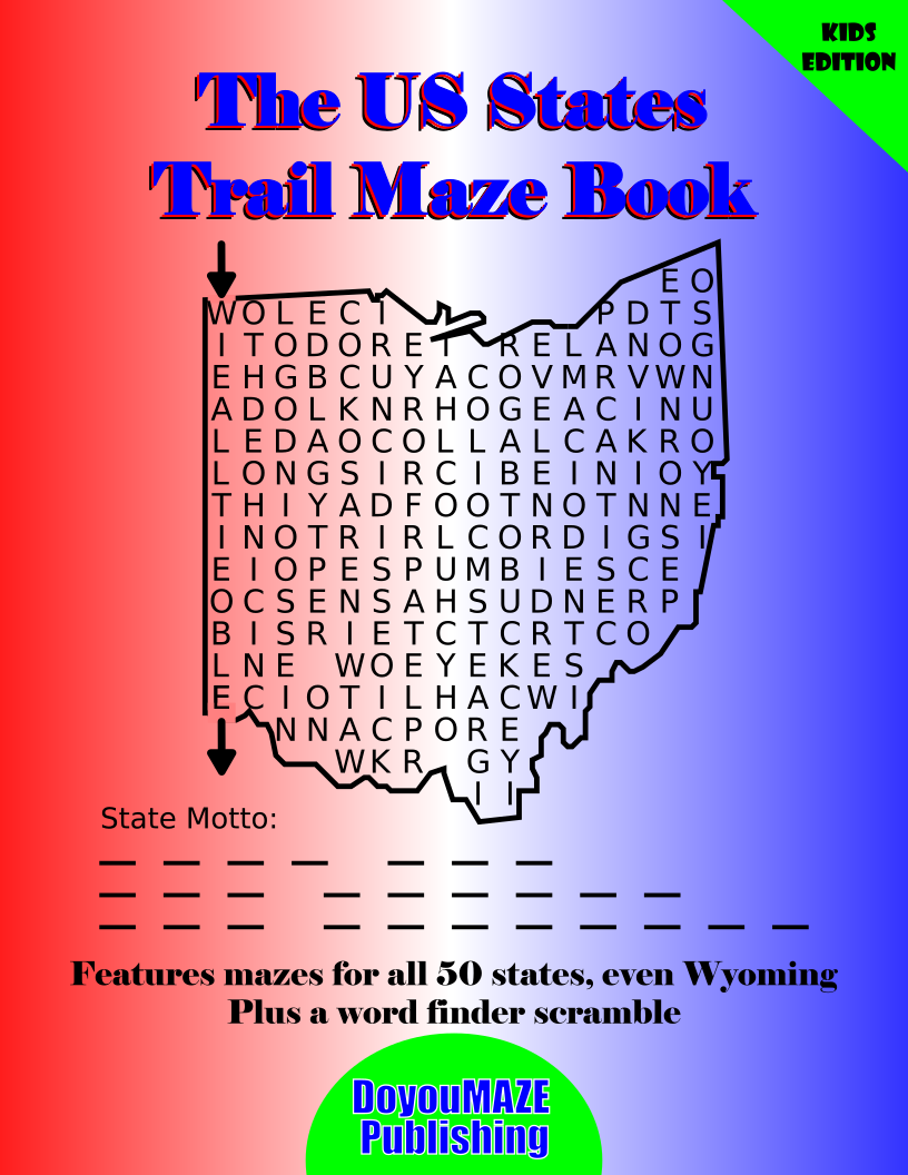 The US States Trail Maze Book